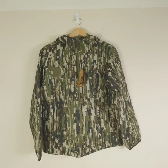 New NWT Duck Camp Jacket Airflow Insulated Hoodie - Woodland Camo - Picture 2 of 10